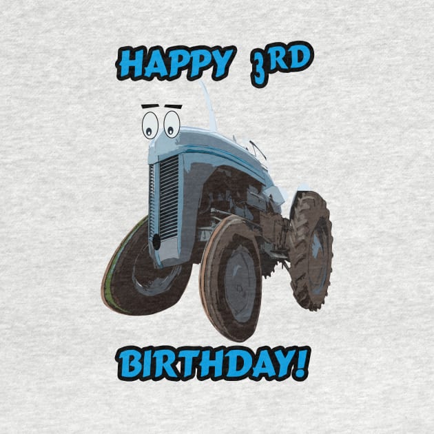 Happy 3rd birthday tractor design by seadogprints